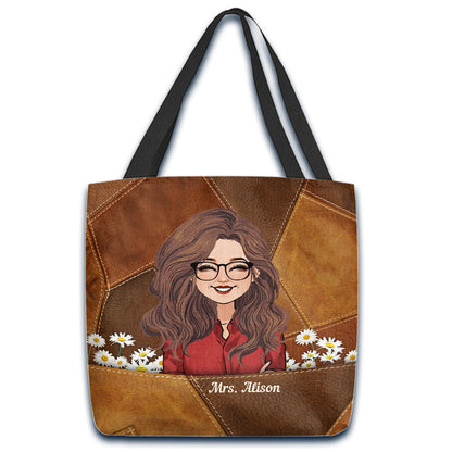 It Takes A Big Heart - Personalized Teacher Tote Bag