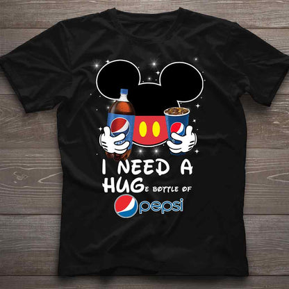 I Need A Hug - Personalized Blue Soft Drink T-shirt and Hoodie