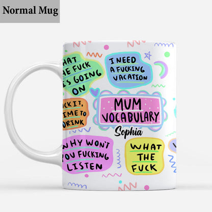Mom Vocabulary - Personalized Mother Mug