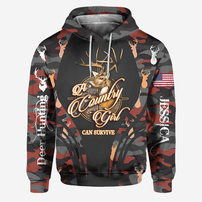 Country Girl - Personalized Hunting Hoodie and Leggings