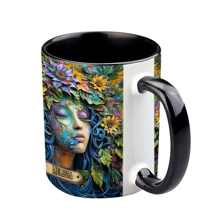 Floral Lady - Personalized Gardening Accent Mug
