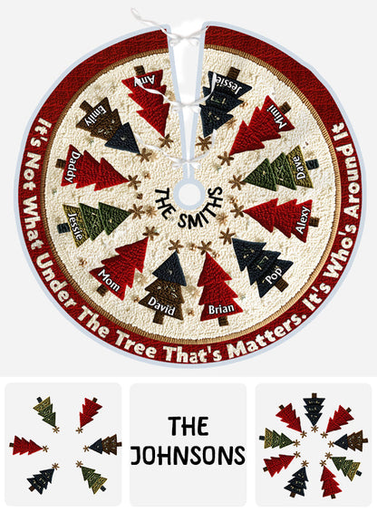 Family Christmas Tree - Personalized Family Tree Skirt
