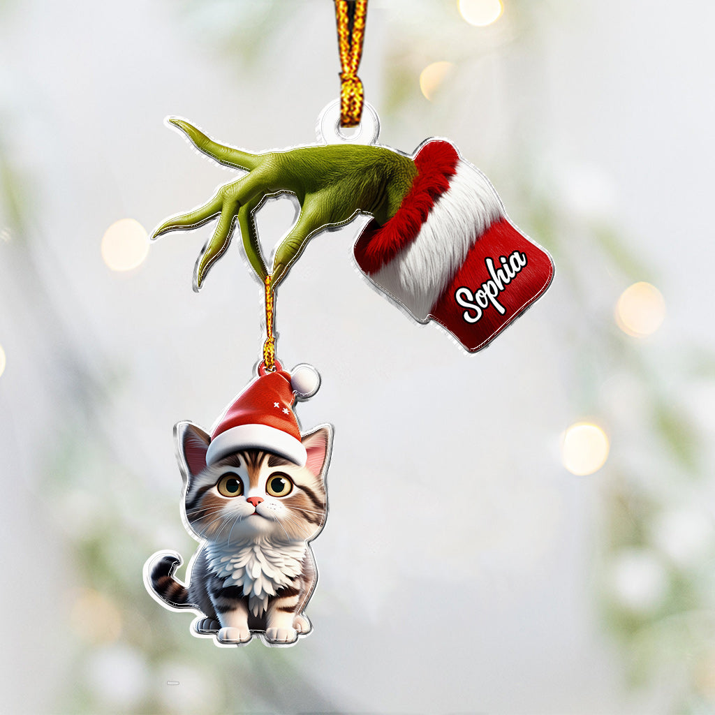 All I Need Is My Pet - Personalized Cat Custom Shaped Ornament