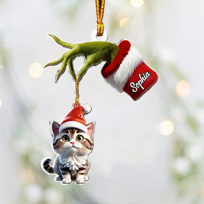 All I Need Is My Pet - Personalized Cat Custom Shaped Ornament
