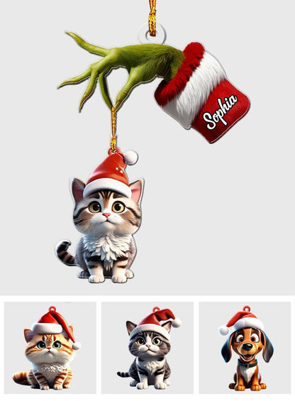 All I Need Is My Pet - Personalized Cat Custom Shaped Ornament