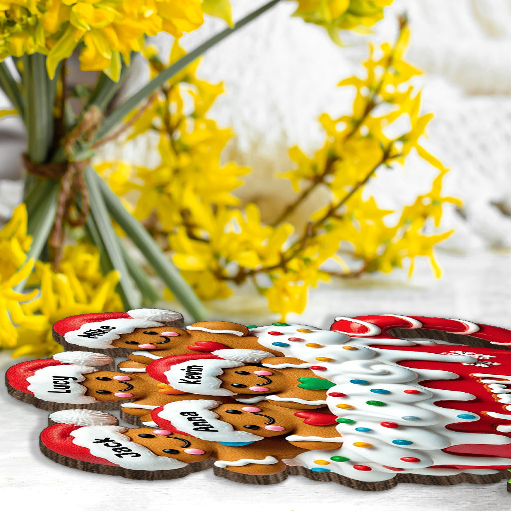 Merry Christmas - Personalized Family 1 Layered Big Freestanding