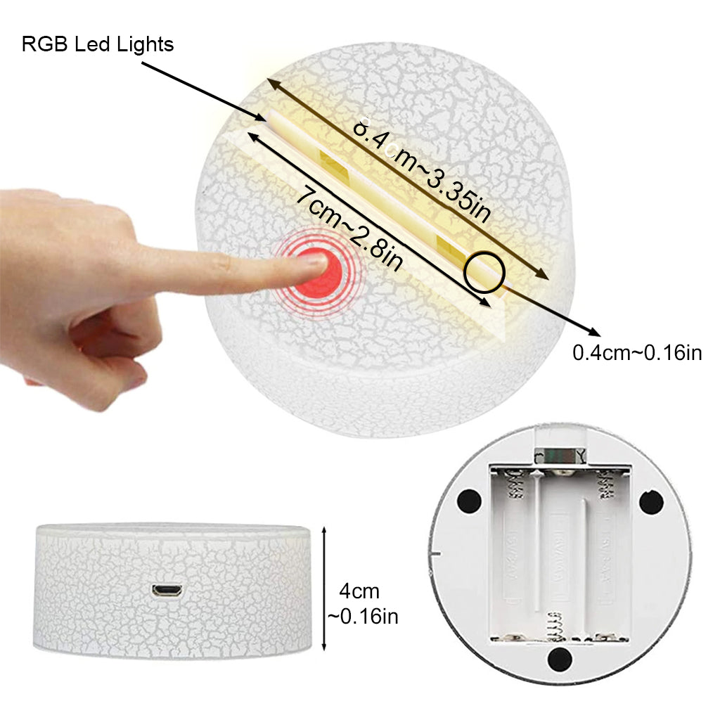 My Chase Led Light - Personalized Kid Shaped Plaque Light Base