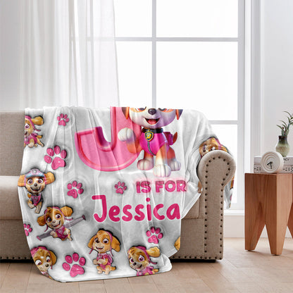 This Is My Chase Watching Blanket - Personalized Kid Blanket