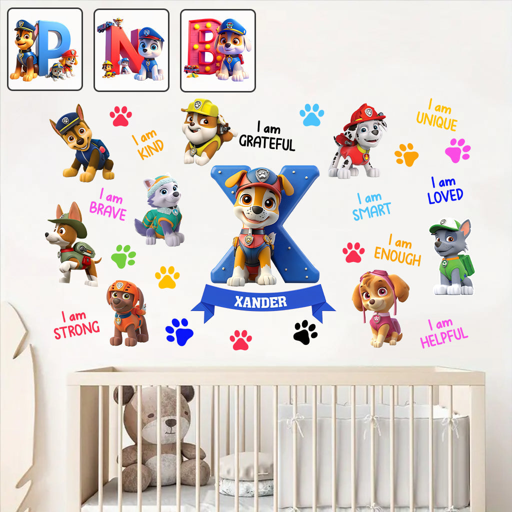 You Are Strong, You Are Brave - Personalized Kid Wall Decal