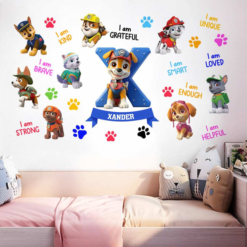 You Are Strong, You Are Brave - Personalized Kid Wall Decal