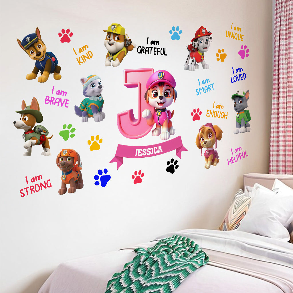 You Are Strong, You Are Brave - Personalized Kid Wall Decal