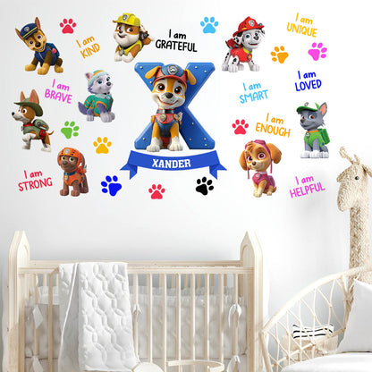 You Are Strong, You Are Brave - Personalized Kid Wall Decal