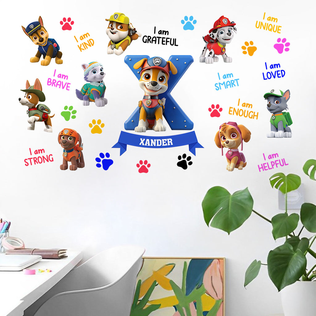 You Are Strong, You Are Brave - Personalized Kid Wall Decal