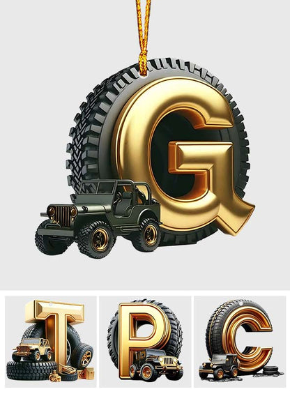 Merry Christmas - Personalized Car Ornament