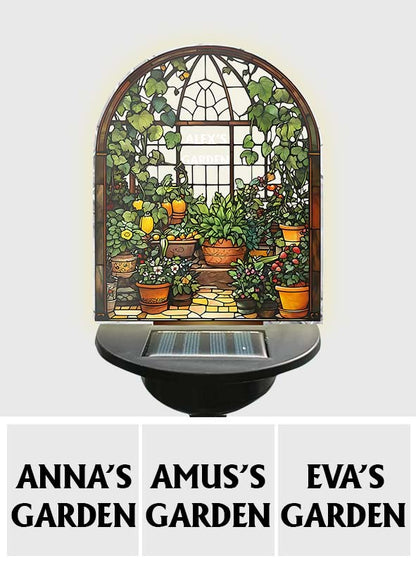 Glass House - Personalized Gardening Garden Solar Light