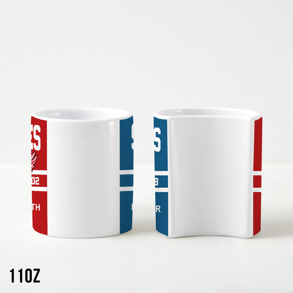 Hockey Couple - Personalized Hockey Matching Heart Handle Mug
