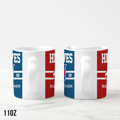 Hockey Couple - Personalized Hockey Matching Heart Handle Mug
