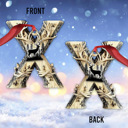 Any Letter, Hunting Alphabet - Personalized Hunting Ornament