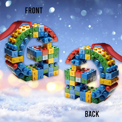 Any Letter, Brick Alphabet - Personalized Ornament