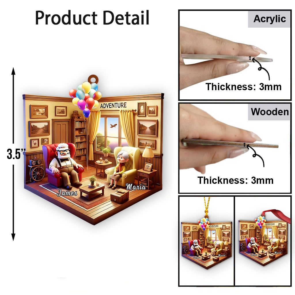 Adventure House - Personalized Mouse Ornament