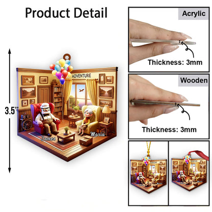 Adventure House - Personalized Mouse Ornament