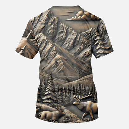 Born To Hunt Forced To Work - Personalized Hunting All Over Shirt