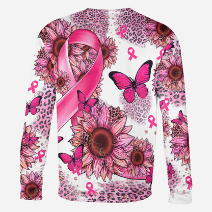 Breast Cancer Warrior - Personalized Breast Cancer Awareness All Over Shirt