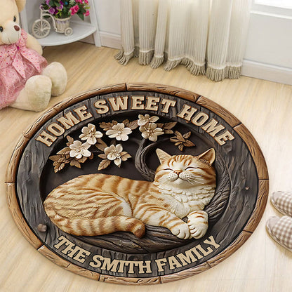 Love Cats - Personalized Cat Round Rug