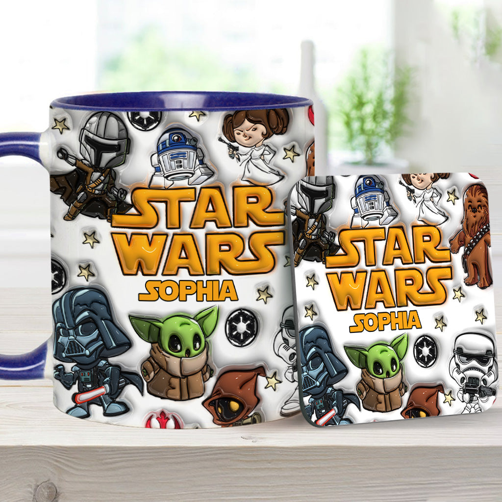 The Galaxy - Personalized The Force Accent Mug