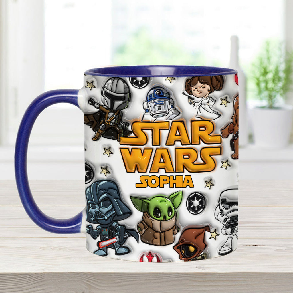 The Galaxy - Personalized The Force Accent Mug