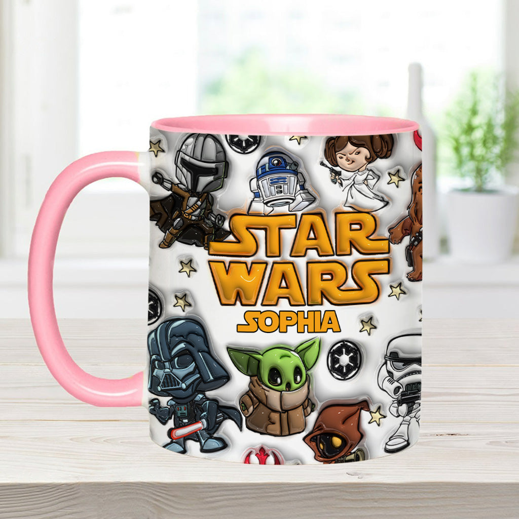 The Galaxy - Personalized The Force Accent Mug