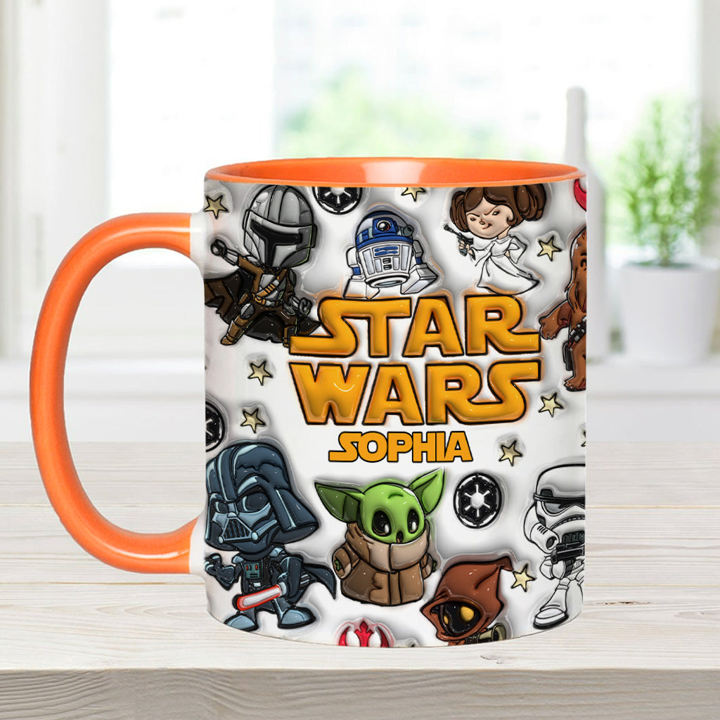 The Galaxy - Personalized The Force Accent Mug