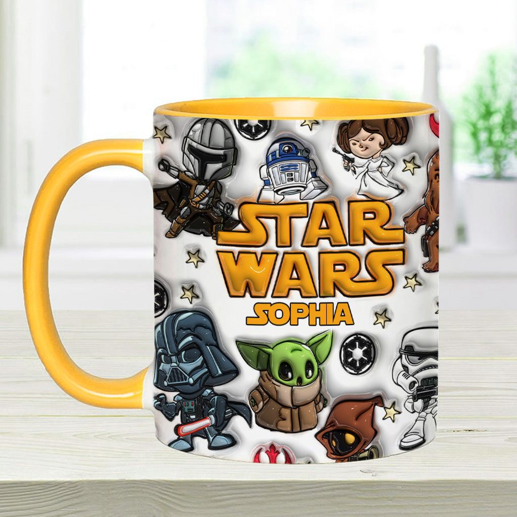 The Galaxy - Personalized The Force Accent Mug