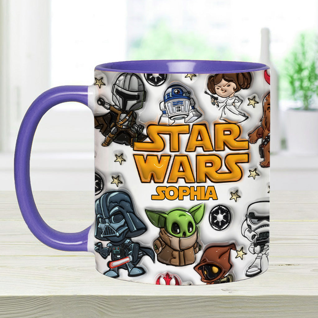 The Galaxy - Personalized The Force Accent Mug