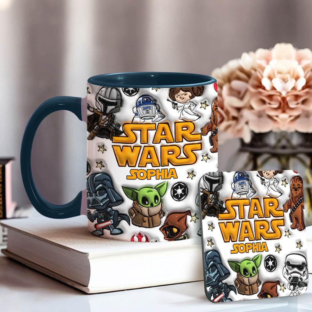 The Galaxy - Personalized The Force Accent Mug