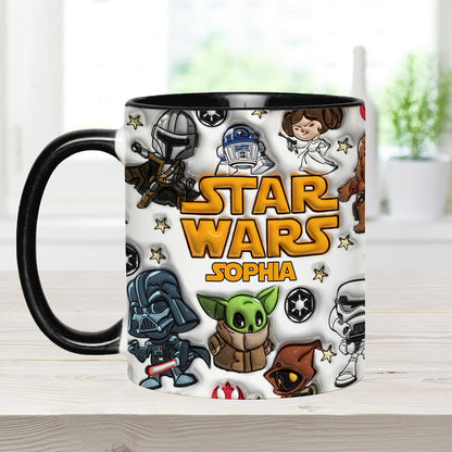 The Galaxy - Personalized The Force Accent Mug