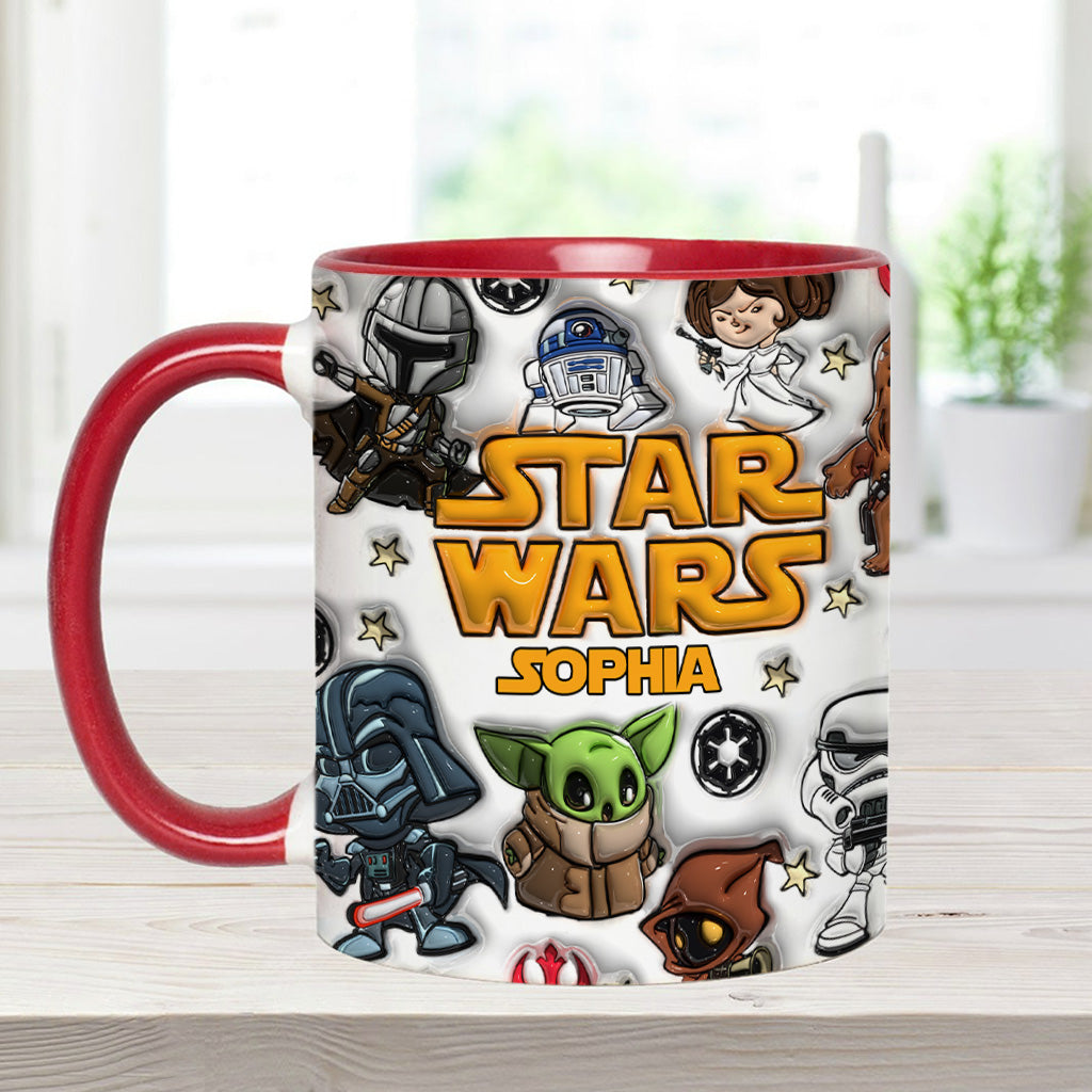 The Galaxy - Personalized The Force Accent Mug