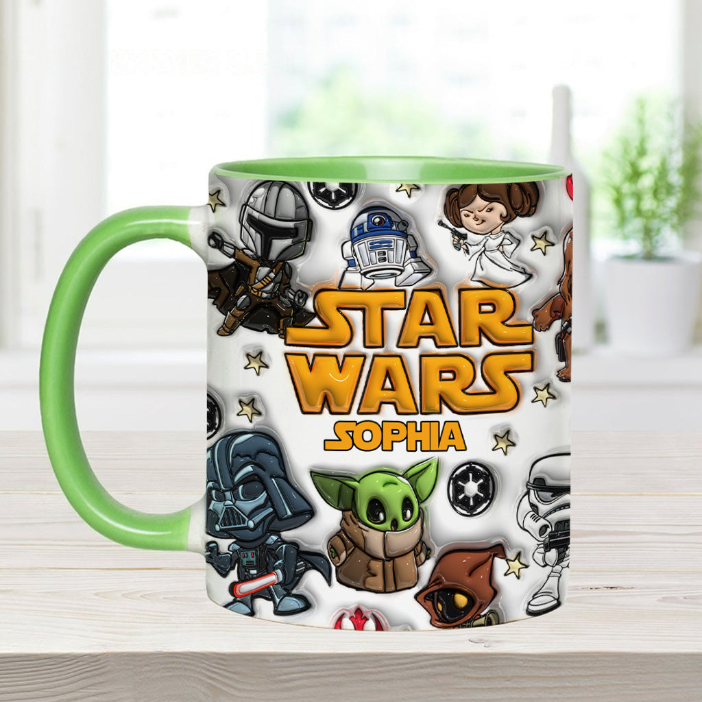 The Galaxy - Personalized The Force Accent Mug