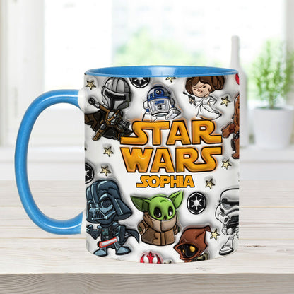 The Galaxy - Personalized The Force Accent Mug