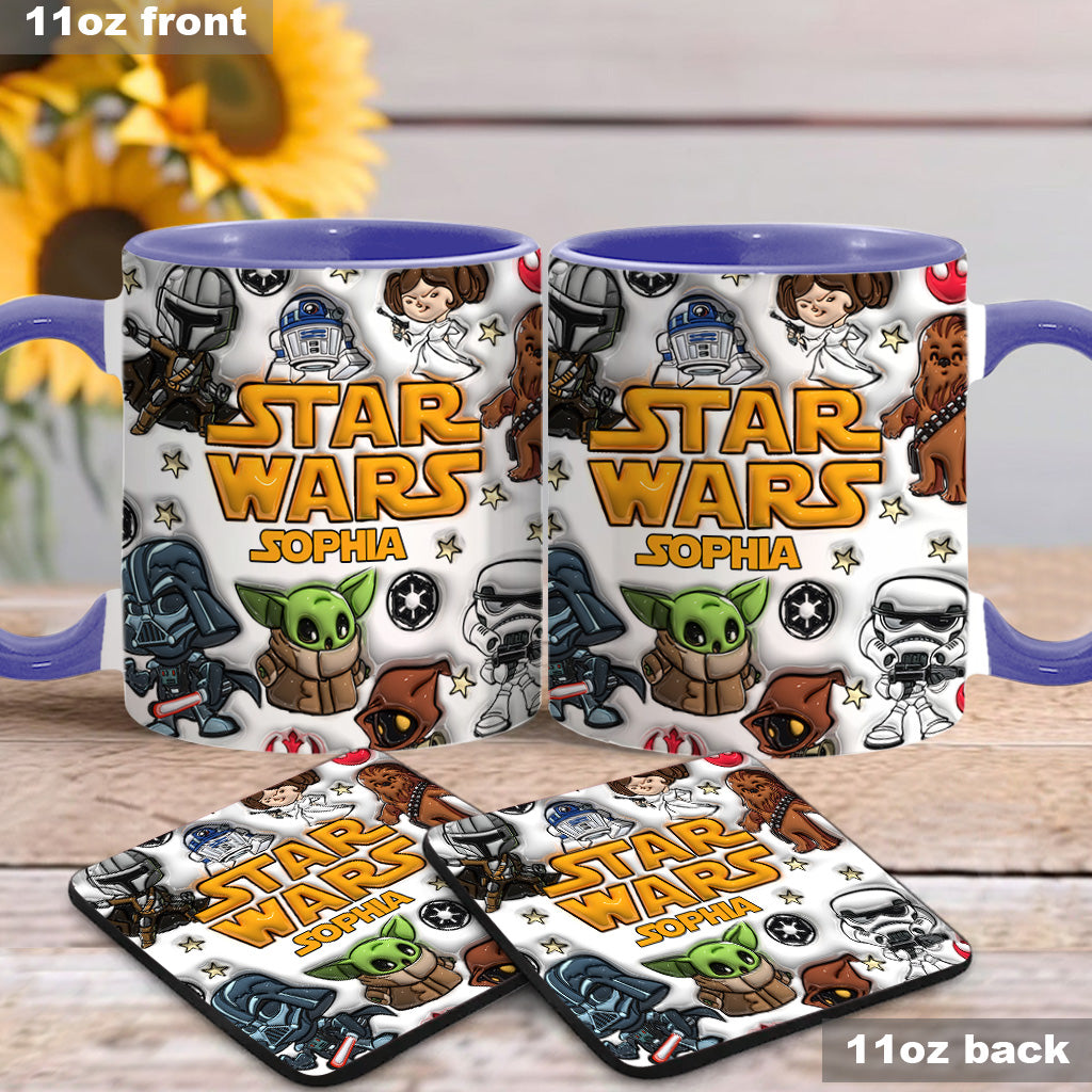 The Galaxy - Personalized The Force Accent Mug
