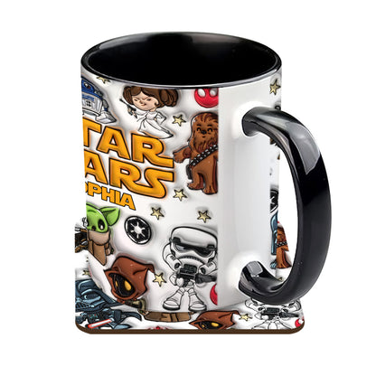 The Galaxy - Personalized The Force Accent Mug