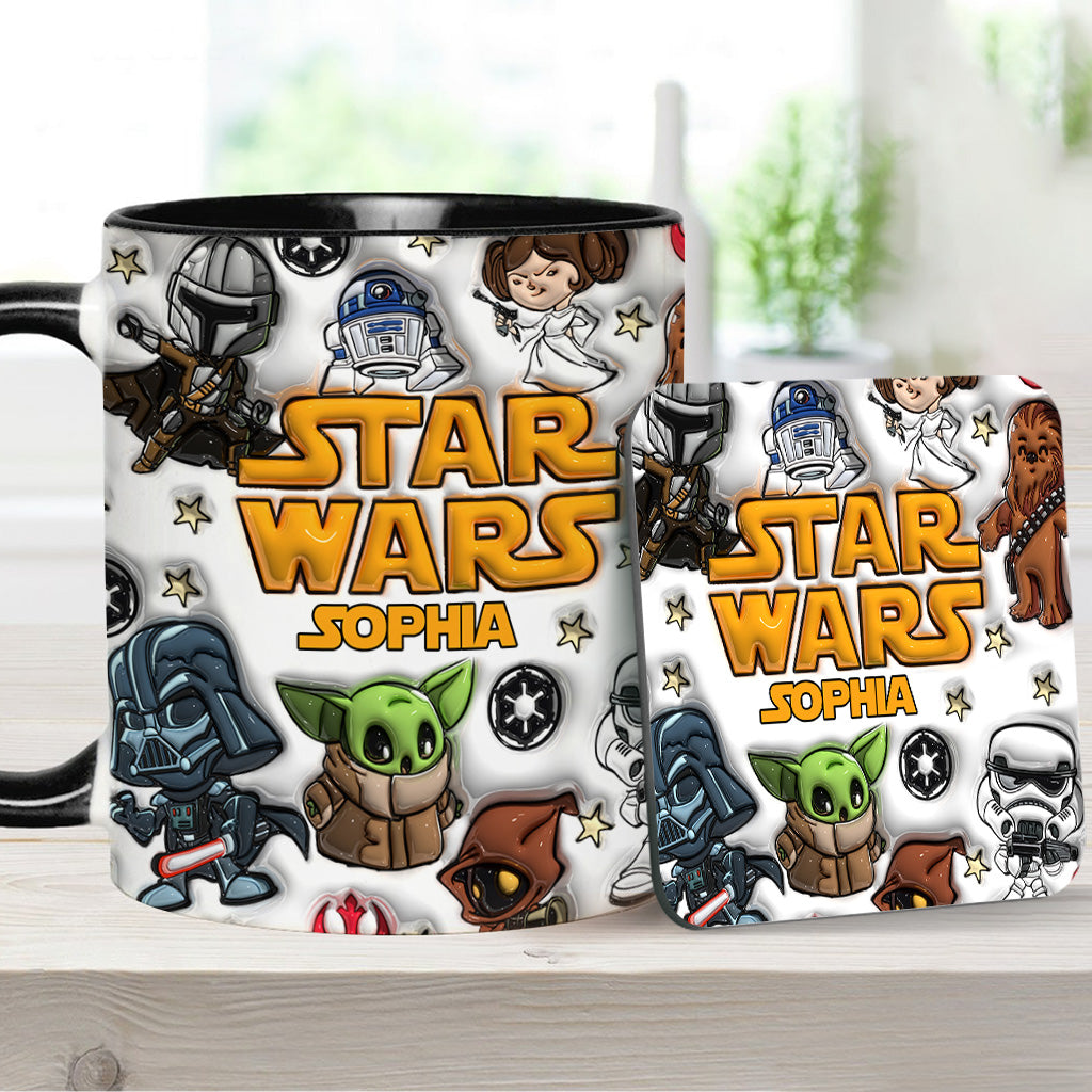 The Galaxy - Personalized The Force Accent Mug