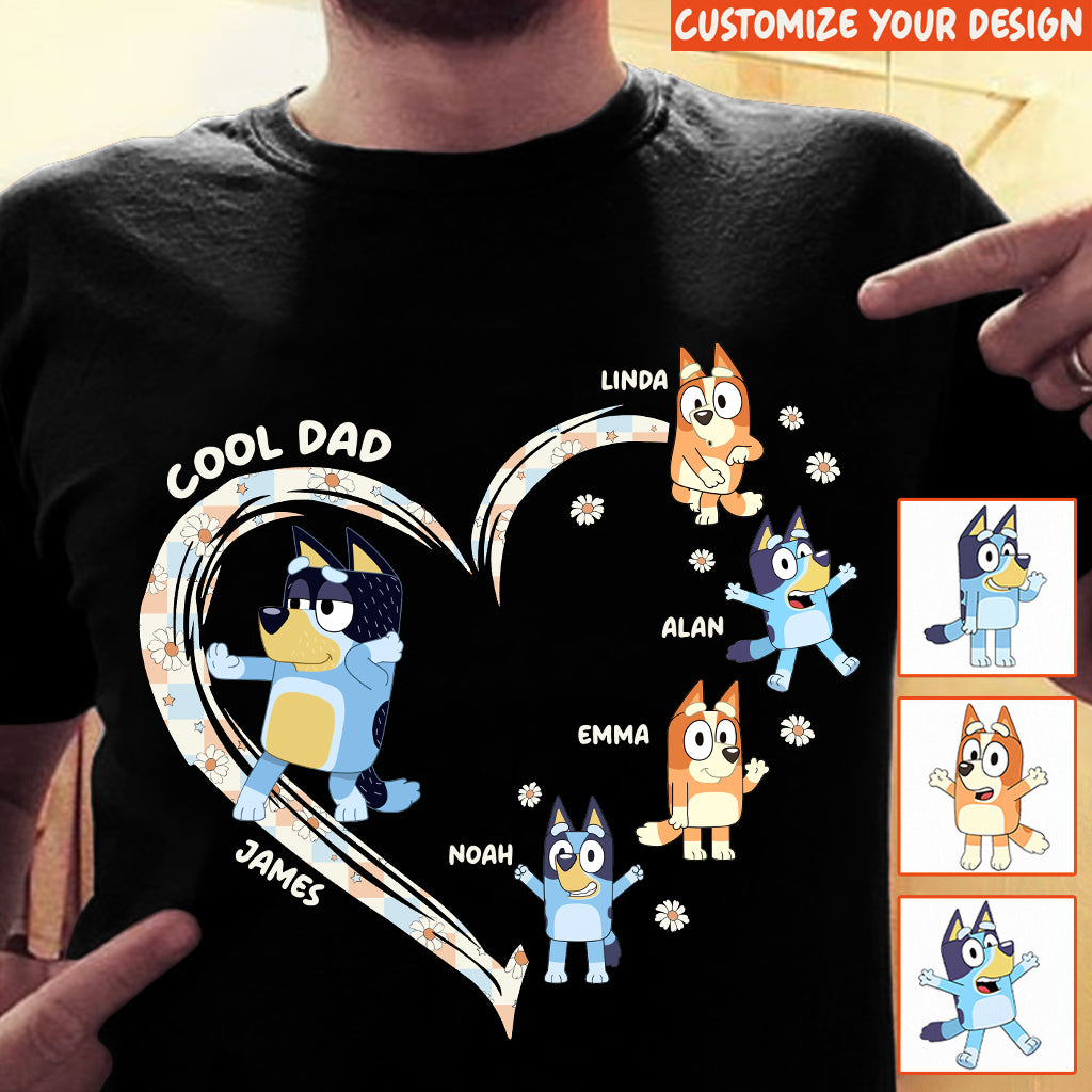 Cool Mum Dad Custom Title And Kids - Personalized T-shirt And Hoodie