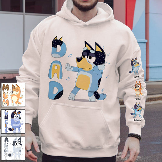 Cool Dad Grandpa Uncle Mum Aunt Nana Custom Title And Kids - Personalized All Over Shirt