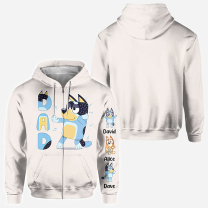 Cool Dad Grandpa Uncle Mum Aunt Nana Custom Title And Kids - Personalized All Over Shirt