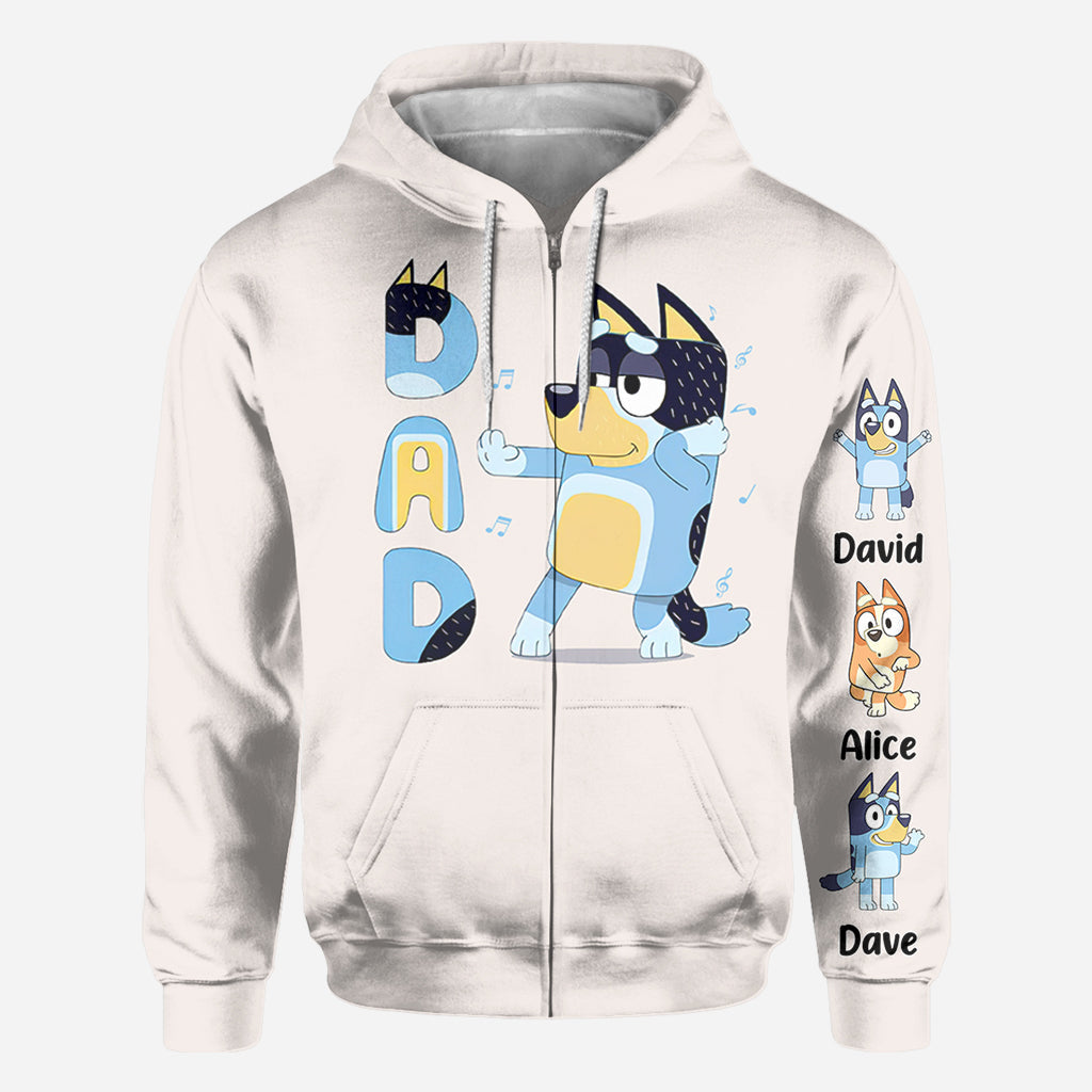 Cool Dad Grandpa Uncle Mum Aunt Nana Custom Title And Kids - Personalized All Over Shirt