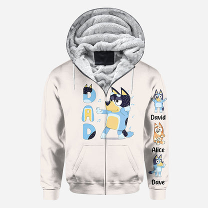 Cool Dad Grandpa Uncle Mum Aunt Nana Custom Title And Kids - Personalized All Over Shirt