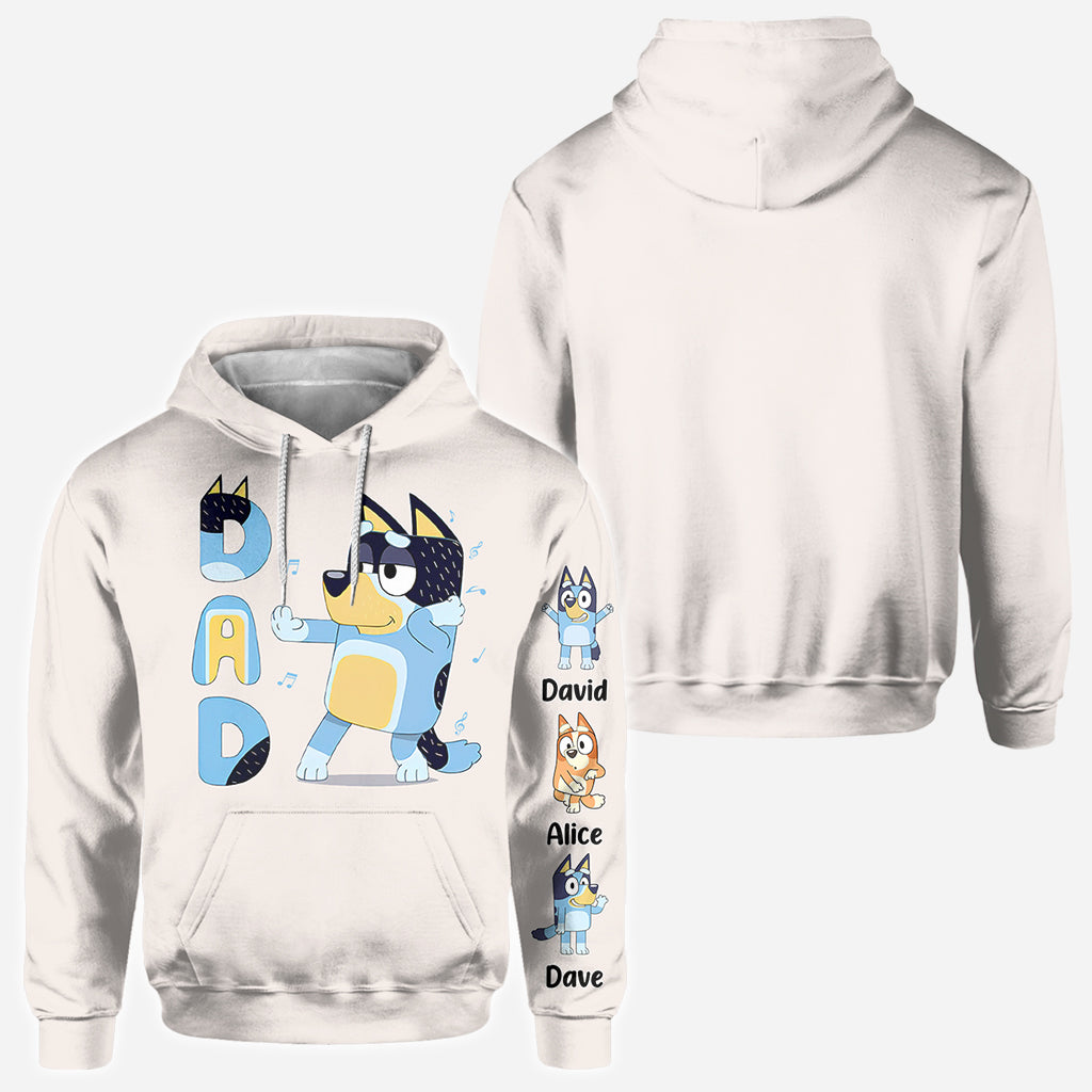 Cool Dad Grandpa Uncle Mum Aunt Nana Custom Title And Kids - Personalized All Over Shirt