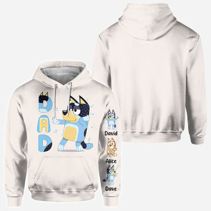 Cool Dad Grandpa Uncle Mum Aunt Nana Custom Title And Kids - Personalized All Over Shirt