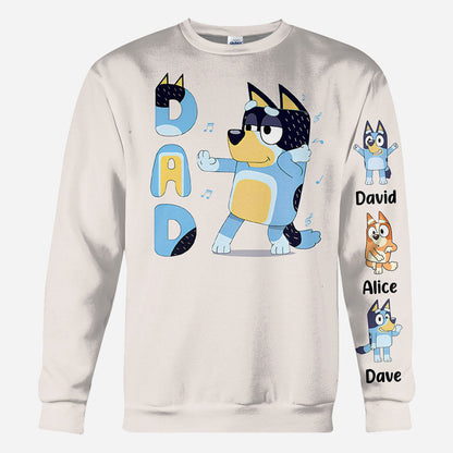 Cool Dad Grandpa Uncle Mum Aunt Nana Custom Title And Kids - Personalized All Over Shirt